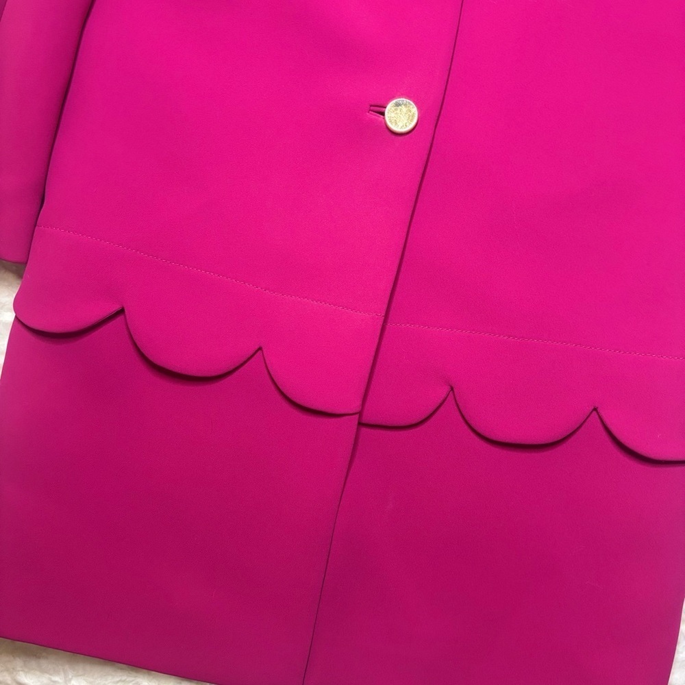 Kate Spade Pink Scalloped Jacket Size 2 Excellent Condition!! - Picture 3 of 3